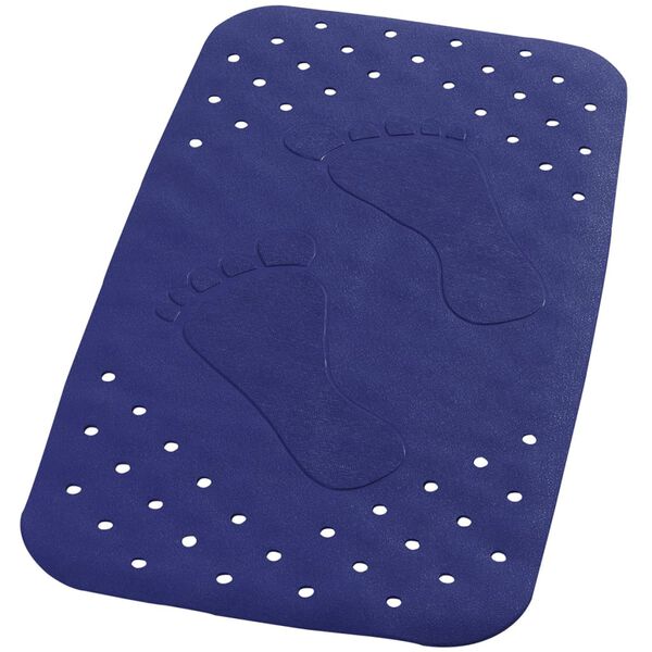 RIDDER Alfombrilla ba&ntilde;o antideslizante Plattfu&szlig; 72x38 cm azul 67063