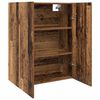 vidaXL Armario de pared 2 pcs Madera vieja 69,5 x 34 x 90 cm