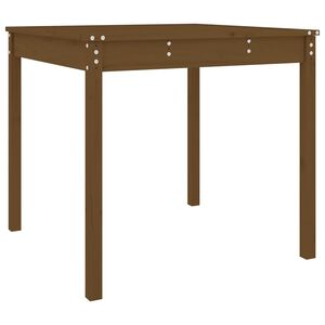 vidaXL Mesa de jard&iacute;n madera maciza pino marr&oacute;n miel 82,5x82,5x76 cm