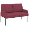 vidaXL Juegos de sof&aacute;s con coj&iacute;n 3 pcs Rojo vino 115 x 56 x 80 cm