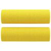 vidaXL Juego de sof&aacute;s con cojines 2 piezas tela amarillo claro