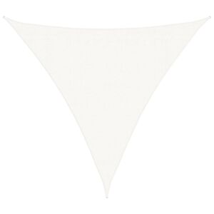 vidaXL Toldo de vela triangular HDPE 3,6x3,6x3,6 m blanco