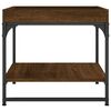 vidaXL Mesa de centro madera ingeniería roble marrón 49,5x49,5x45 cm