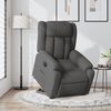 vidaXL Sill&oacute;n el&eacute;ctrico reclinable elevable de tela gris oscuro