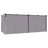 vidaXL Cenador con cortinas acero gris antracita 3x6 m