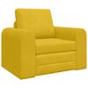 vidaXL Sof&aacute; cama Amarillo 98 x 71 x 83 cm Terciopelo