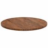 vidaXL Encimera Marrón oscuro Ø 70 x 2.5 cm Madera de roble sólida