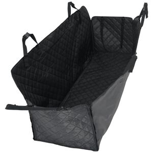 vidaXL Funda para asiento de coche para perros negro 137x46x50 cm