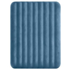 INTEX Cama de aire con bomba INTEX Azul oscuro y gris PVC y ABS