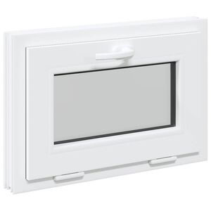 vidaXL Ventana de s&oacute;tano RISOR 60 x 40 cm PVC y vidrio Blanco