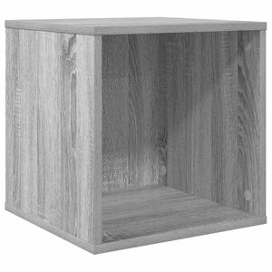 vidaXL Caja para &aacute;lbumes de vinilo Sonoma gris 37 x 36,5 x 38 cm