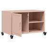 vidaXL Mueble de TV acero rosa 68x39x43,5 cm