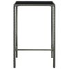 vidaXL Set muebles de bar jardín 5 pzas y cojines ratán sintético gris
