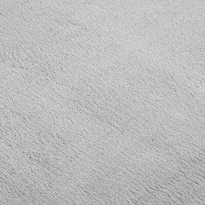 vidaXL Alfombra de pelo corto esponjoso suave lavable gris 160x230 cm