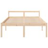 vidaXL Cama senior sin colchón madera maciza de pino 140x190 cm
