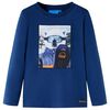 Camiseta infantil de manga larga color azul vaquero 116