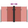 vidaXL Toldo lateral retr&aacute;ctil terracota 200x600 cm