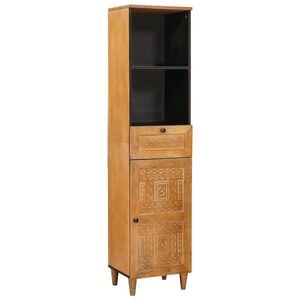 vidaXL Mueble de Cuarto de Ba&ntilde;o Marr&oacute;n Claro 38 x 33 x 160 cm