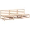vidaXL Sof&aacute;s de jard&iacute;n sin reposabrazos 3 uds madera pino 70x70x67 cm