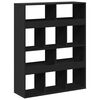 vidaXL Separador de ambientes madera ingenier&iacute;a negro 100x33x125,5 cm