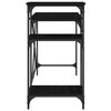 vidaXL Escritorio Roble Negro 135 x 50 x 90 cm Madera contrachapada
