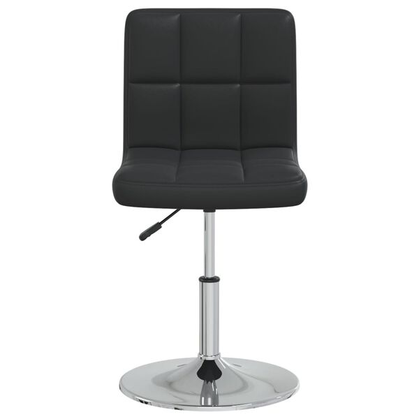 vidaXL Silla de comedor cuero sintético negra