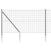 vidaXL Valla de alambre soldado con picos 10 x 1 m (A x H)