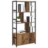 vidaXL Estante de libros Madera envejecida 80 x 30 x 155,5 cm