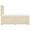 vidaXL Cama box spring con colch&oacute;n tela color crema 120x190 cm