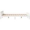 vidaXL Estructura de cama sin colchón madera maciza blanca 120x190 cm