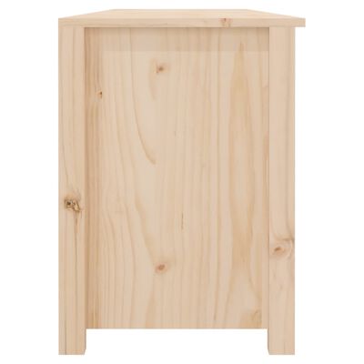 vidaXL Banco zapatero de madera maciza de pino 160x36,5x50 cm