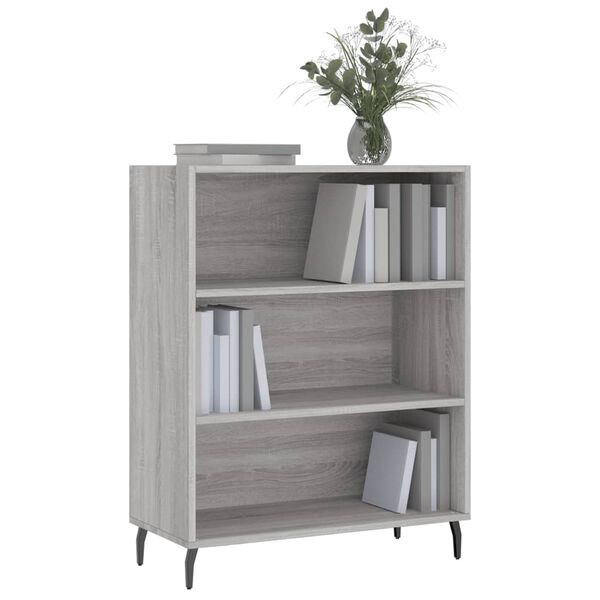 vidaXL Estanter&iacute;a madera de ingenier&iacute;a gris Sonoma 69,5x32,5x90 cm