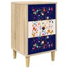 vidaXL Mesa de noche MAINZ Roble Sonoma 36 x 33 x 60 cm
