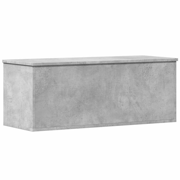 vidaXL Caja de almacenaje madera ingenier&iacute;a gris hormig&oacute;n 90x35x35 cm