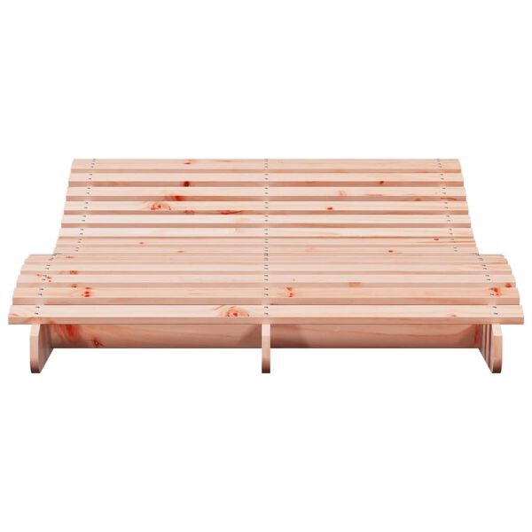 vidaXL Tumbona de madera maciza Douglas 205x110x31,5 cm