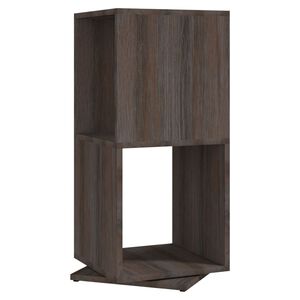 vidaXL Armario giratorio aglomerado gris y Sonoma 34,5x34,5x75,5 cm