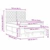 vidaXL Cama tipo Box Spring Gris claro 140 x 190 cm Terciopelo