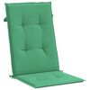 vidaXL Coj&iacute;n silla de jard&iacute;n respaldo alto 2 uds tela verde 120x50x3cm