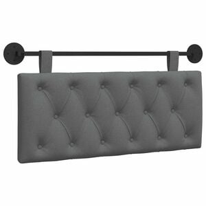 vidaXL Cabecero colgante Gris oscuro Tela