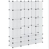 vidaXL Armario modular con 18 compartimentos blanco 37x146x180,5 cm