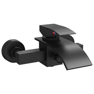 vidaXL Grifo Mezclador de Ducha Negro G 1 / 2 pulgadas