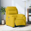 vidaXL Sill&oacute;n reclinable de masaje el&eacute;ctrico terciopelo amarillo