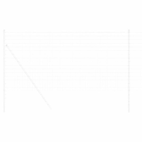 vidaXL Cerca Euro Plateado 1.4 x 10 m