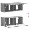 vidaXL Conjunto de mueble de TV 4 pcs Gris Sonoma Madera de ingenier&iacute;a