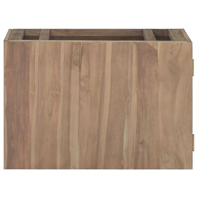 vidaXL Armario de baño de pared madera maciza de teca 60x39x40 cm