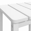 vidaXL Mesa de jardín Adirondack HDPE blanca 38x38x46 cm