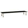 vidaXL Mueble para TV de vidrio templado negro 140x35x17 cm