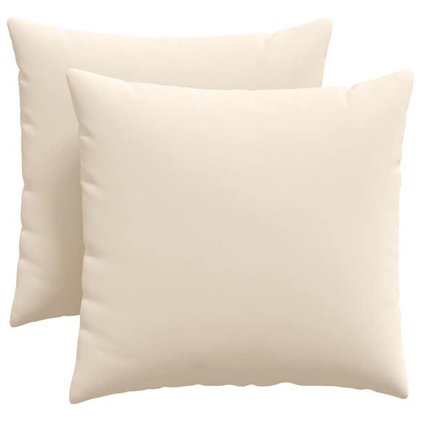 vidaXL Cojines de sof&aacute; 2 pcs Beige 45 x 45 cm tela