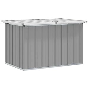 vidaXL Caja de almacenaje para jard&iacute;n gris 109x67x65 cm