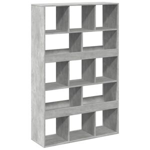 vidaXL Separador de ambientes madera gris hormig&oacute;n 100x33x156,5 cm